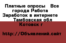 Платные опросы - Все города Работа » Заработок в интернете   . Тамбовская обл.,Котовск г.